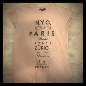Light pink Paris tee